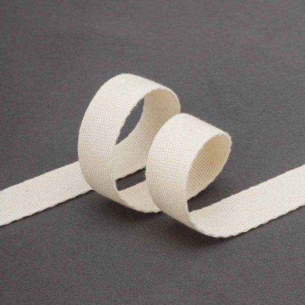 Тесьма (лента) киперная (100% х/б) 20 мм / 50 метров, суровый