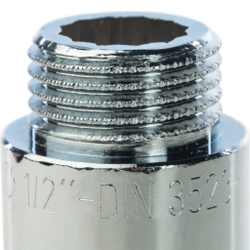 Удлинитель ВР/НР хромированный 1/2"X60