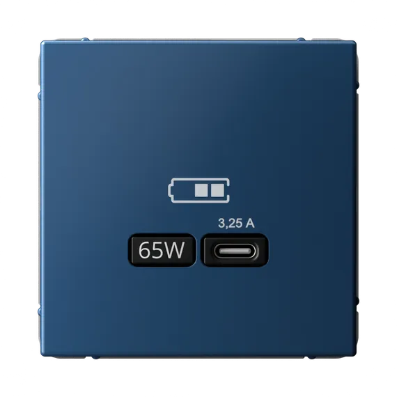 Розетка с USB C Systeme Electric ArtGallery Аквамарин GAL001127
