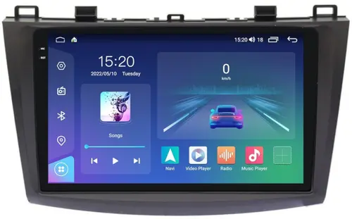 Магнитола для Mazda 3, Axela 2009-2013 - Parafar PF034U2K на Android 13, Быстрая, QLED+2K, CarPlay, 4G SIM-слот
