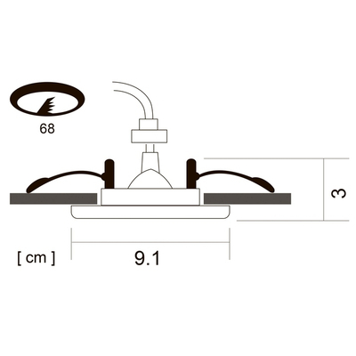Точечный встраиваемый светильник Arte Lamp AQUA A2024PL-1SS, 1хGU10