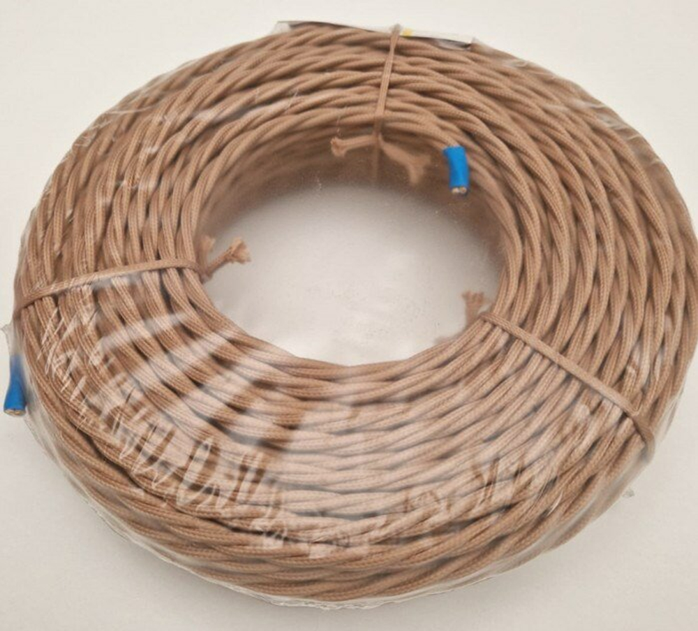 Ретро провод витой Какао Interior Wire Twist Магус ТМ ПВР-ККО / 3х2,5