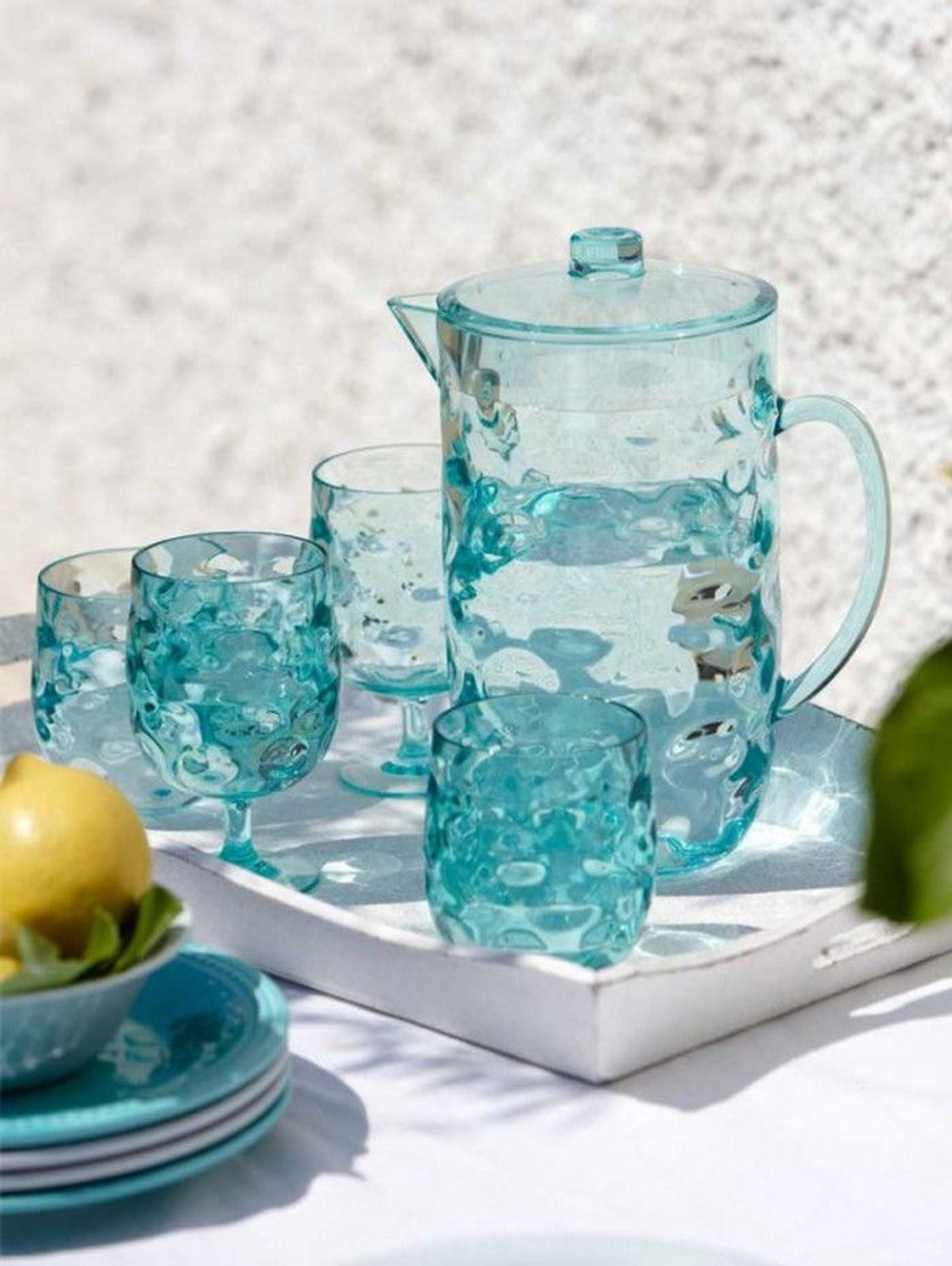 Яхтенные бокалы для вина небьющиеся Moon - Acqua, 8х14 см, 6 шт (10262663)