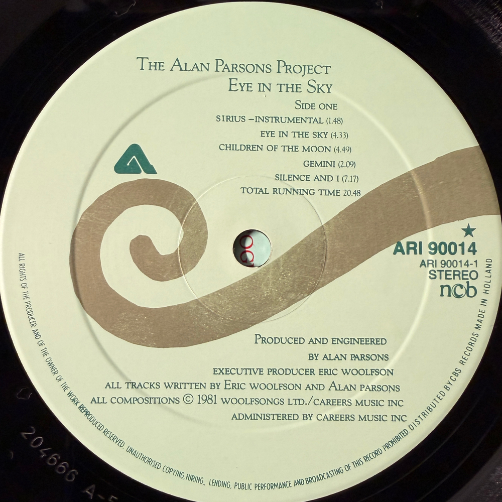 The Alan Parsons Project - Eye In The Sky (Скандинавия 1982г.)