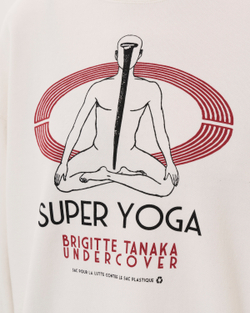 UNDERCOVER x BRIGITTE TANAKA СВИТШОТ БЕЖЕВЫЙ SUPER YOGA