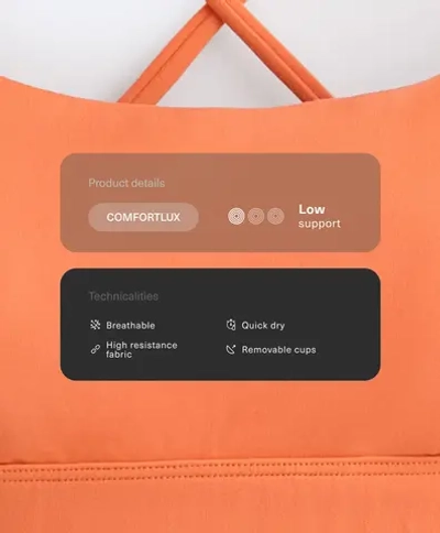 Спортивный бюстгальтер Comfortlux с легкой поддержкой и перекрестными бретелями - OYSHO