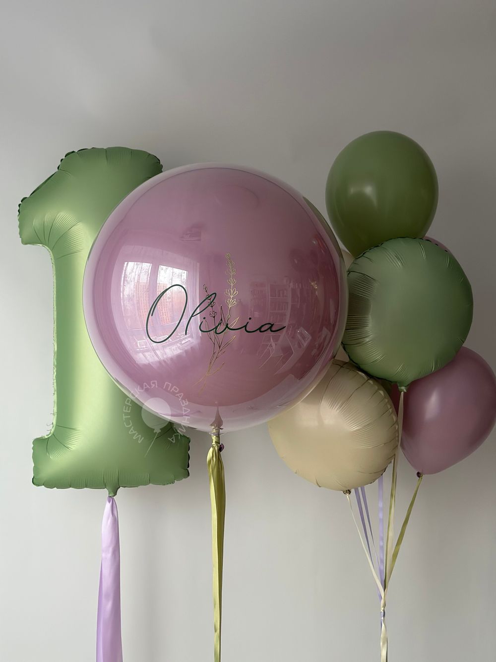 Воздушные шары для девочки на годик №8649  Изображение4