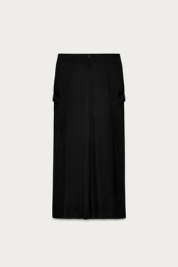 ZARA X MARISA BERENSON ЮБКА МИДИ СО СРЕДНЕЙ ПОСАДКОЙ, ЧЕРНЫЙ