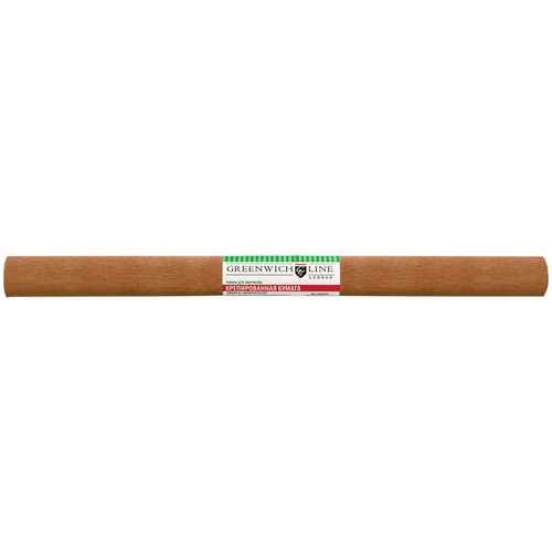 Бумага крепированная Greenwich Line, 50*250см, 32г/м2, светло-коричневая, в рулоне