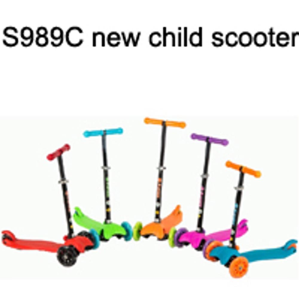 Самокат scooter s989c оранжевый