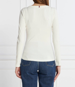 Блузка 5X2 RIB O-NK LS Tommy Hilfiger - белый(WW0WW38869)