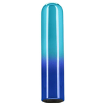 Голубой гладкий мини-вибромассажер 9см California Exotic Novelties Glam Vibe SE-4406-25-3