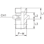 Штуцер FC DS25 NPT 3/4 (корпус)