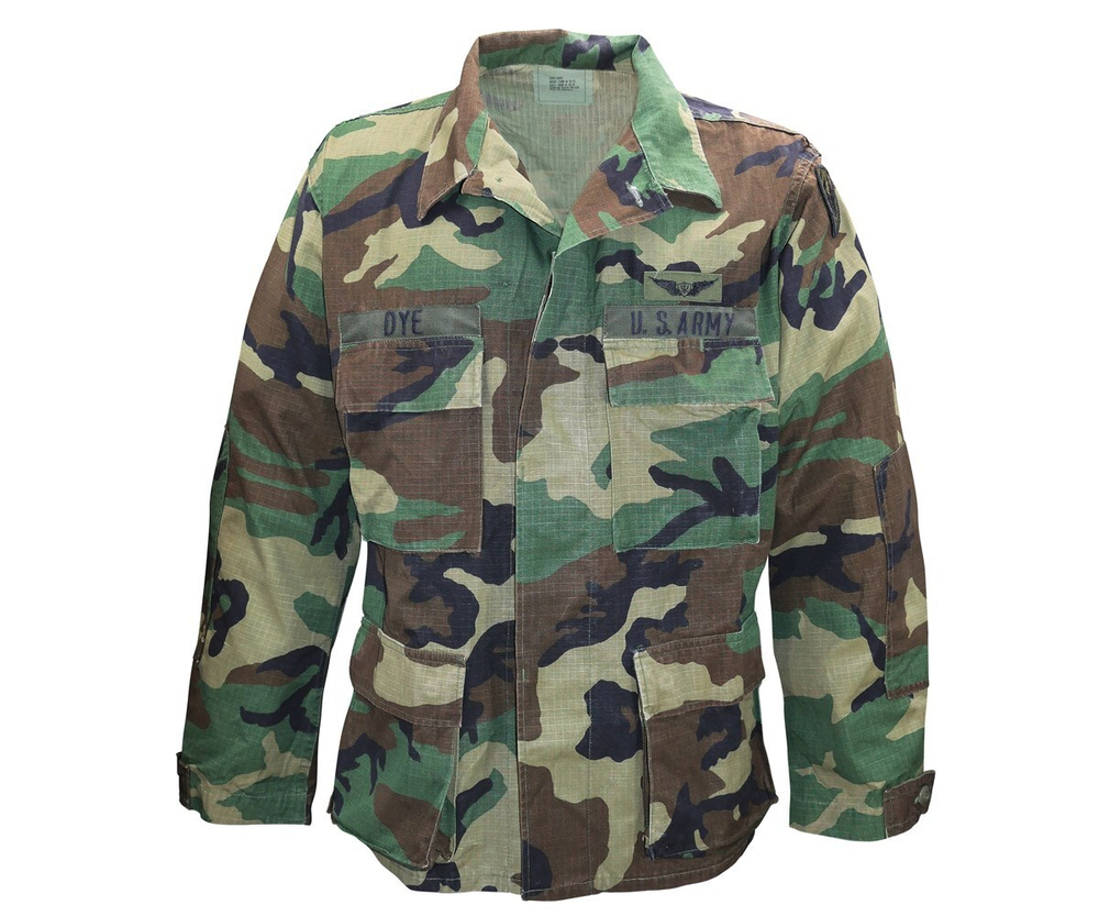 Рубашка US Army Original Used U.S. BDU Shirt WOODLAND rip-stop