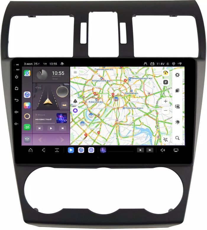 Магнитола для Subaru Forester, Impreza, XV 2012-2015 - Kuberg QLed, Android 13, Быстрейшая, CarPlay, SIM-слот