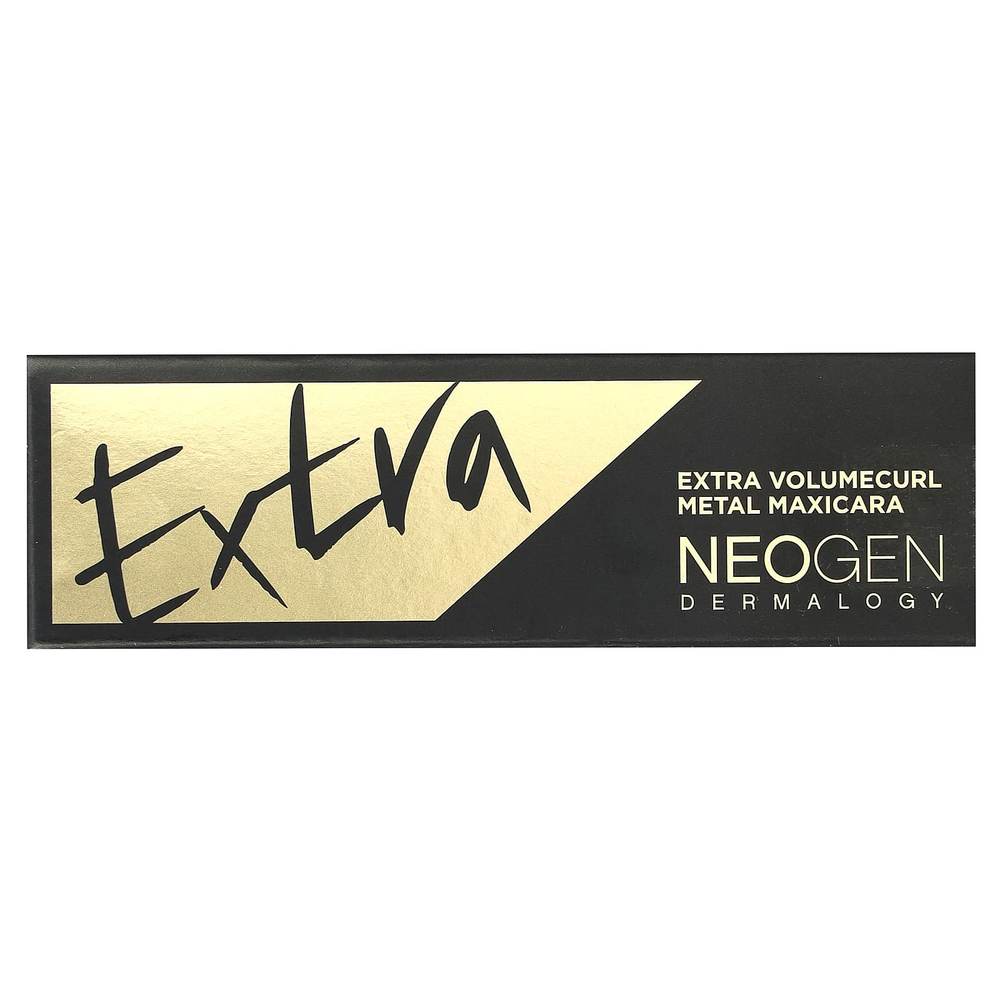 Neogen, Extra Volumecurl Metal Maxicara, сменный блок, оттенок 01 черный, 4 мл (0,13 жидк. унции)