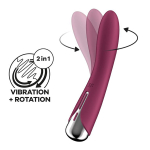 Малиновый вибратор 17,8см для G-точки Satisfyer Spinning Vibe 1 Rotating G-Spot Vibrator Fuchsia