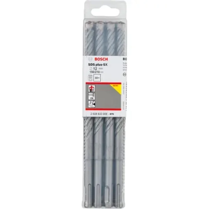 Бур по бетону SDS plus-5X 12x150x210 мм, 10 шт. BOSCH 2608833906