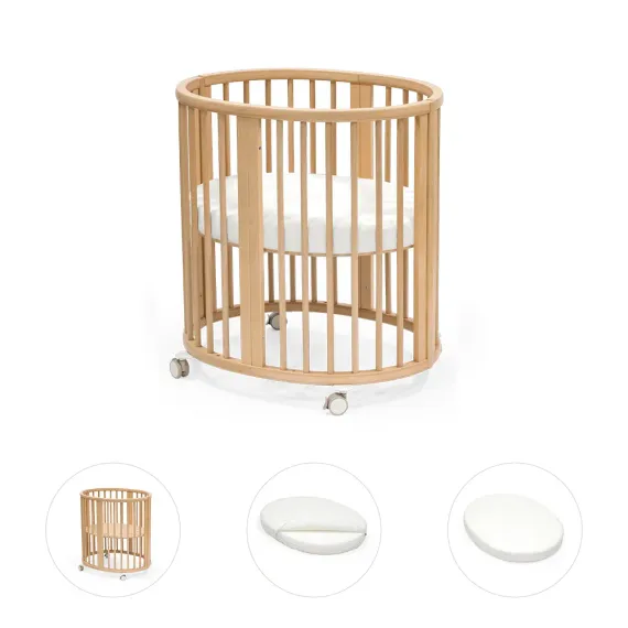 Комплект 3 в 1 люлька Stokke Sleepi Mini V3 Natural
