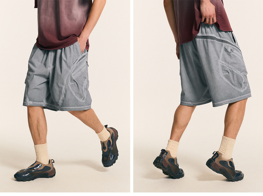 Шорты Nothomme Monterest Garment Dyed серый
