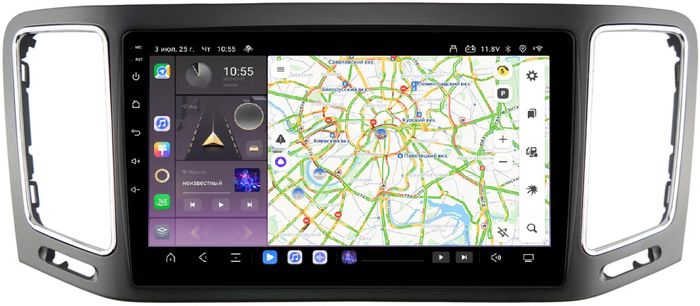 Магнитола для Volkswagen Sharan - Kuberg OL-9915 QLed, Android 13, Быстрейшая, CarPlay, SIM-слот