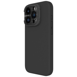 Чехол от Nillkin с металлической откидной крышкой камеры для смартфона iPhone 15 Pro, серия LensWing Magnetic Case (поддержка беспроводной зарядки)