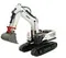 Радиоуправляемый экскаватор белый HUI NA TOYS масштаб 1:14 2.4G - HN1594