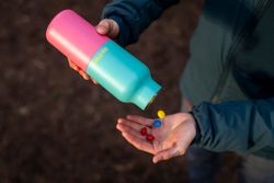 Термобутылка Klean Kanteen Rise Vac Classic Flip Sport 16oz (473 мл) Turquoise Kaleidoscope