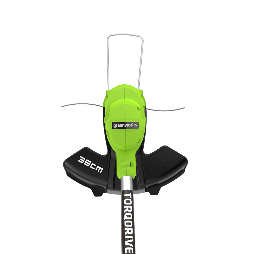 Аккумуляторный триммер Greenworks GD40LTK5, 40v, 38 см, (2112207UG), с аккумулятором 5 А·ч и зарядным устройством