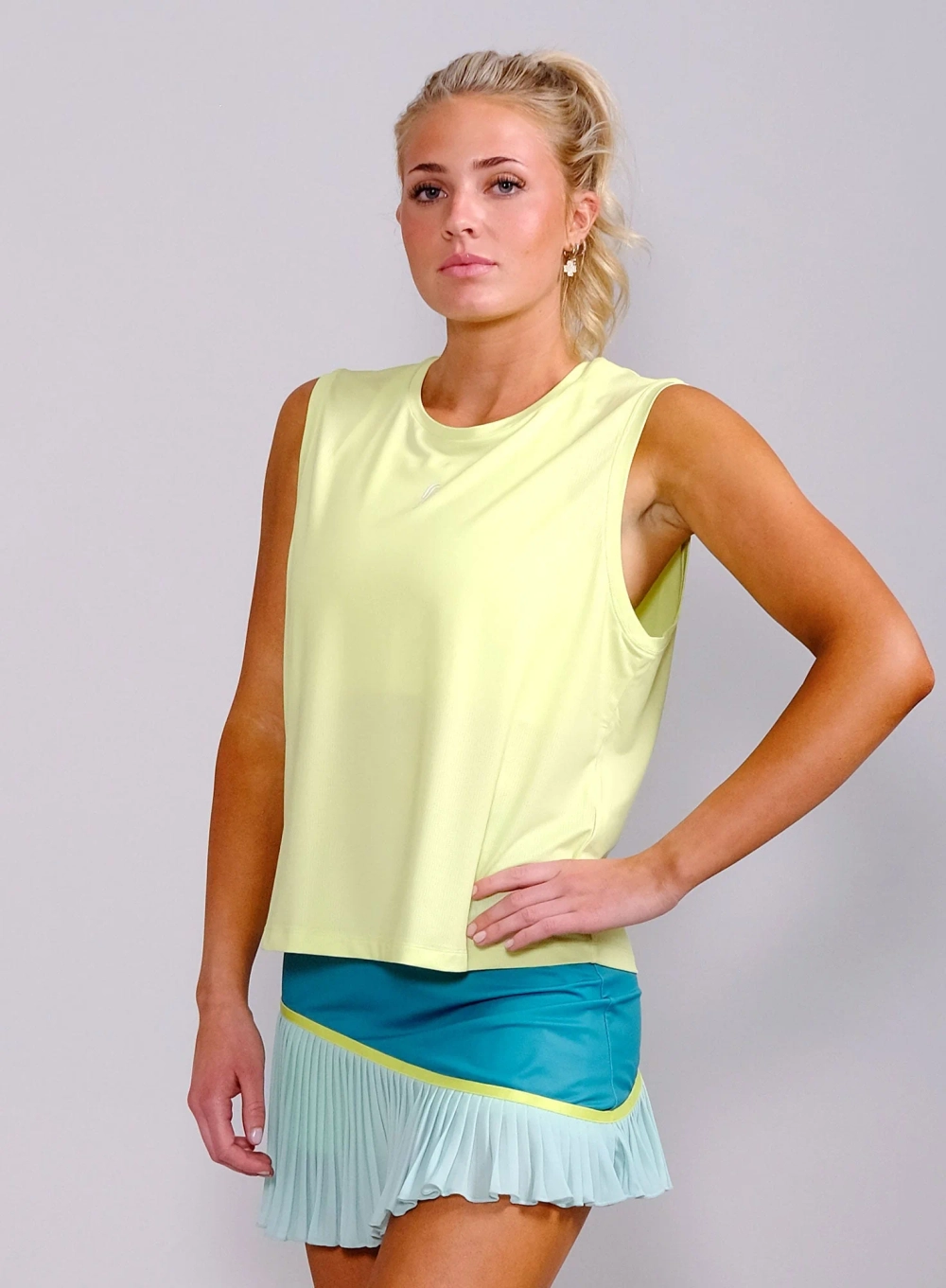 Женская майка RS Relaxed Tank - Mesh REC (Ace Yellow/White) AW-139-002