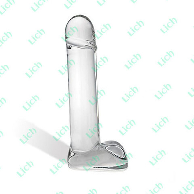 Реалистичный фаллос из стекла Straight Shooter, 22 см