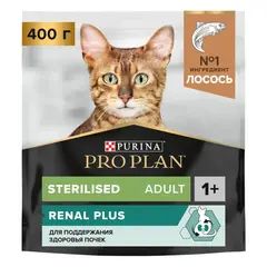 Pro Plan сухой корм для взрослых стерилизованных кошек с проблемой мочеполовой системы (лосось) 400г