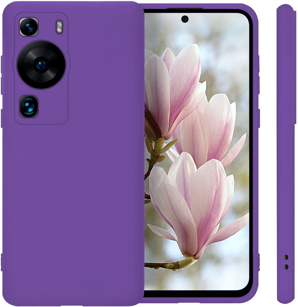 Мягкий Soft Touch чехол из силикона для HUAWEI P60 / P60 PRO с бархатной подкладкой