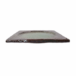 Тарелка для закусок 16х16см Roomers Tableware green 162802-2