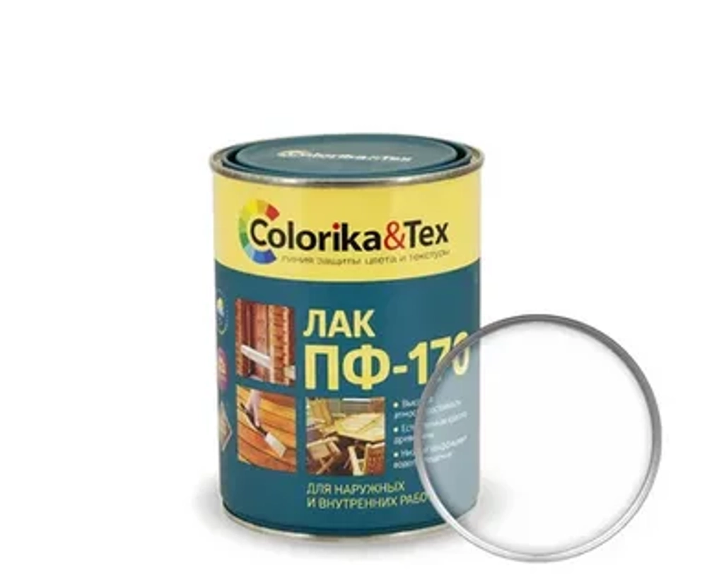 Лак COLORIKA TEX ПФ-170 алкидный глянцевый 800 мл