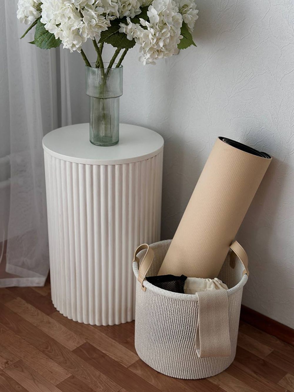 Корзина для хранения Sustainable collection, Ø27х25 см, молочная