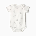 Боди Короны с коробка рукавом, р. 74 , молочный 9932278 (Bloom Baby)