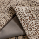 Шерстяная портьерная ткань «Cream Tweed» — натуральная шерсть с мелким твидовым переплетением для штор от пола до потолка