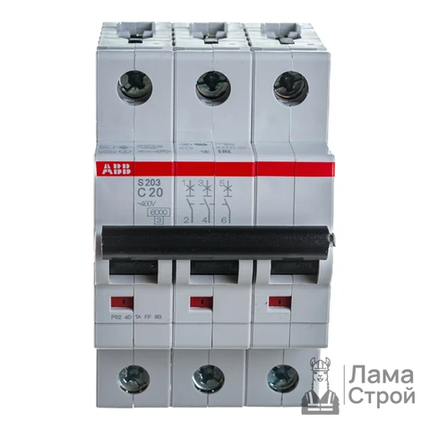 Автоматический выключатель ABB, 3P, 20 А