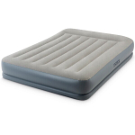 Кровать надувная Pillow Rest Queen Mid-Rise,203*152*30 см,встроенный насос 220В,Intex (64118ND)