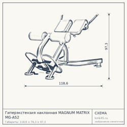 Гиперэкстензия наклонная MAGNUM MATRIX MG-A52 — от 142 000 ₽