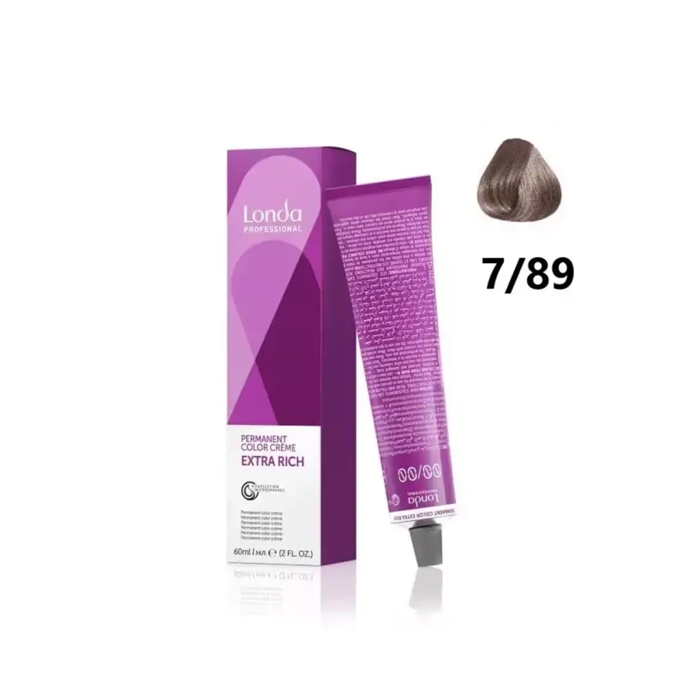 Londa Color стойкая крем-краска, 7/89 блонд жемчужный сандрэ, 60мл