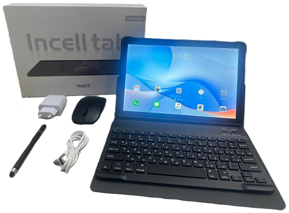 Планшетный компьютер Nodizz Npad 15,12 ГБ ОП, 512ГБ НП, Android 14, экран 10.1" синий