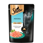 Лосось ломтики в соусе, 75г влажный корм для кошек Sheba