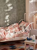 Комплект постельного белья IKEA BUSENKEL (БУСЕНКЕЛ), Детский, Розово - белый с рисунком, 150x200, 50x80 см