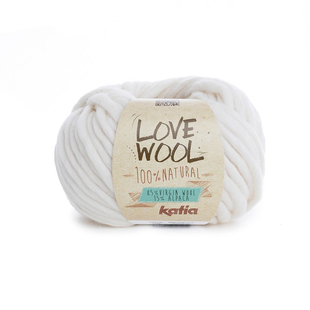 Пряжа Katia (Катя) Love Wool / уп.10 мот. по 100 г, 50 м, 894.100 Пряжа Katia (Катя) Love Wool / уп.10 мот. по 100 г, 50 м, 894.100