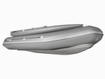 Лодка ПВХ X-River Rocky 395 НДВД + усиленное дно и баллон + Фальшборт, красно-черный/фурнитура черна