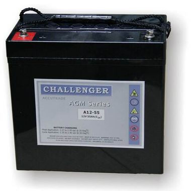 Аккумулятор Challenger A12-55 ( 12V 55Ah / 12В 55Ач ) - фотография