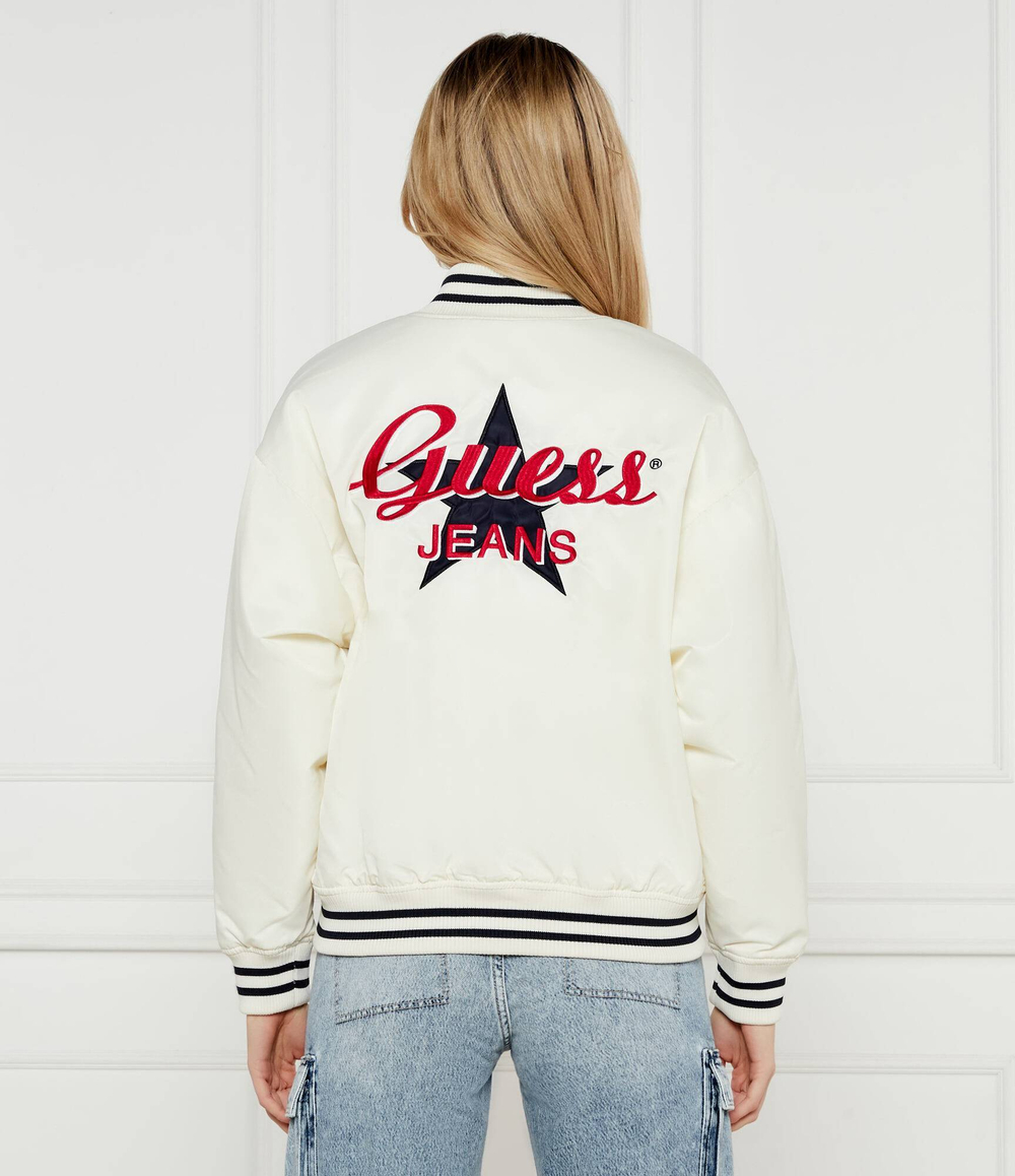 Куртка бомбер VARSITY Guess Jeans - белый(W5RL43 WHAA2)