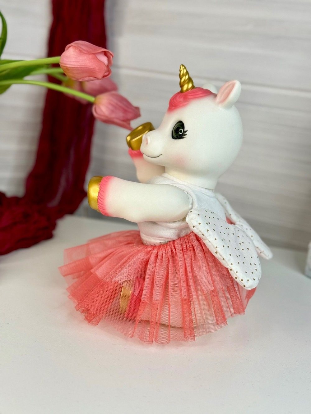 Игрушка мягконабивная 35см АниРеал Единорожка (60150)
